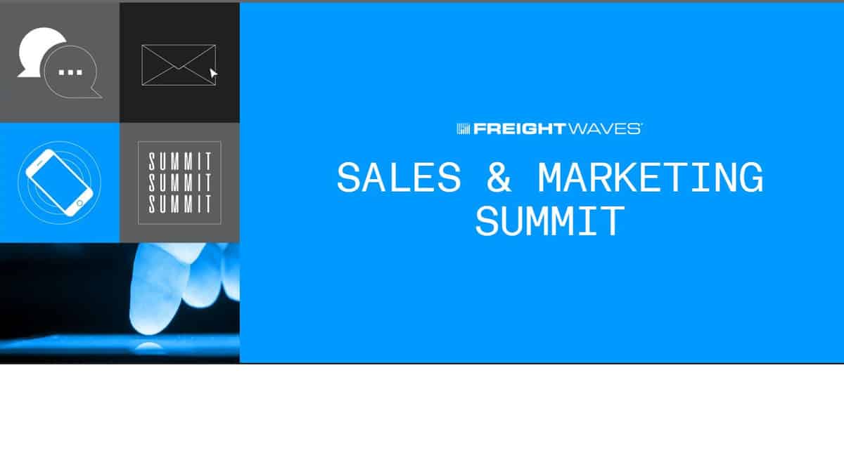 FreightWaves Sales & Marketing virtual summit