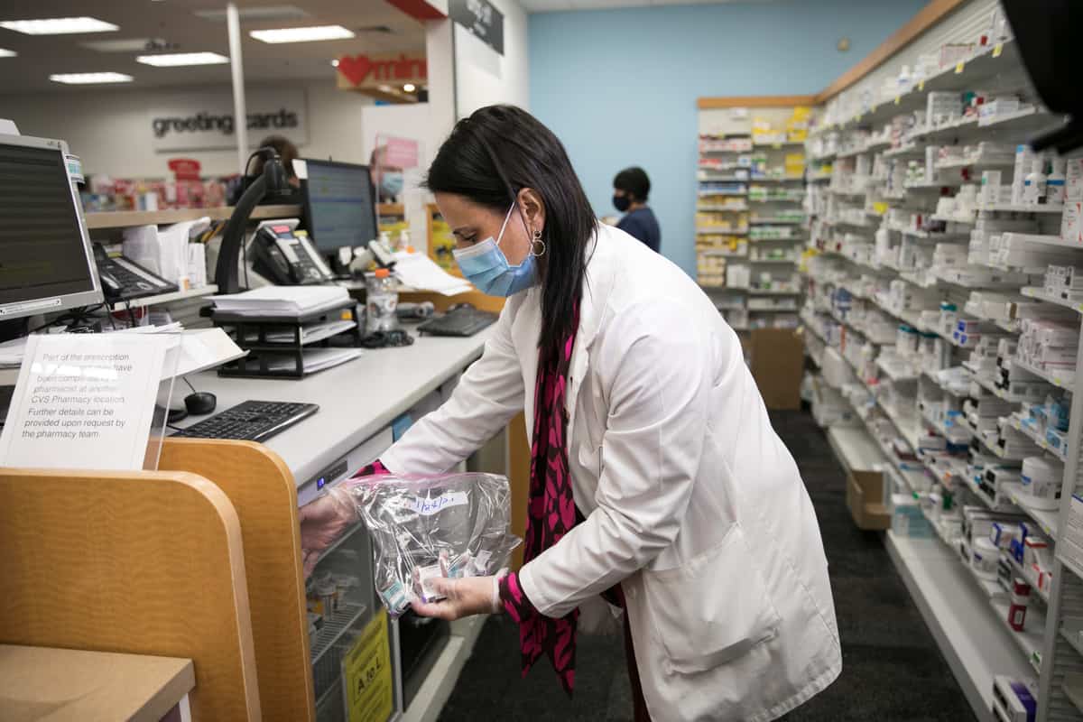 A CVS pharmacy in Mass. begins administering COVID-19 vaccines (Credit: Scott Eisen/CVS Health)