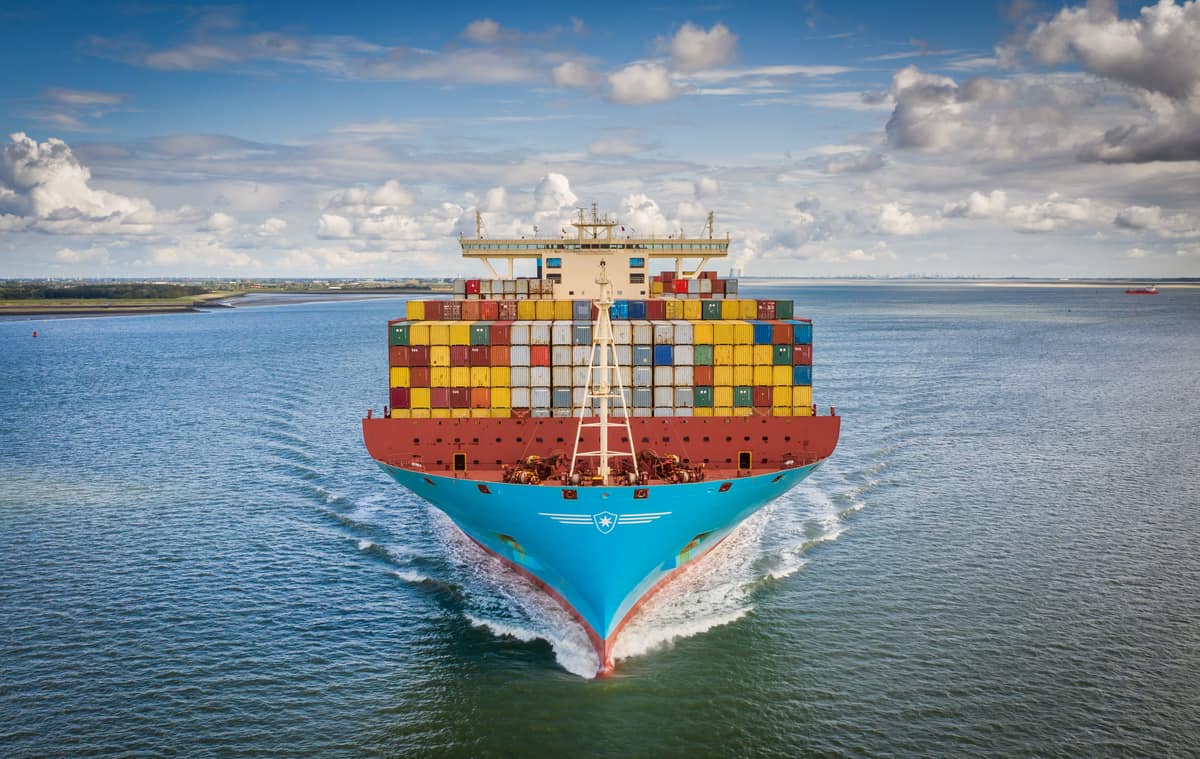 Maersk container ship