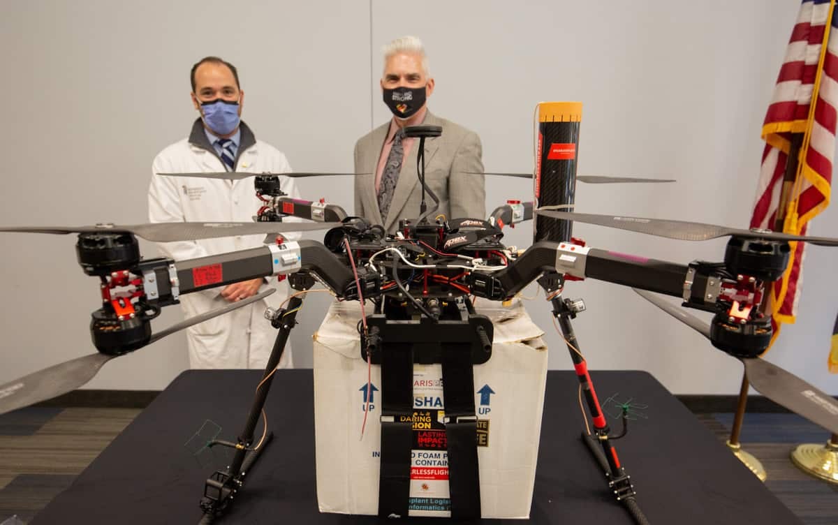 Drone delivers kidney for organ transplant