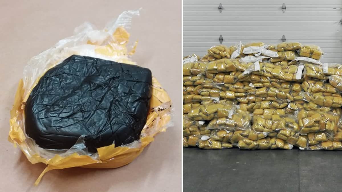 Pictures of opium seized in a drug bust at the Port of Vancouver.