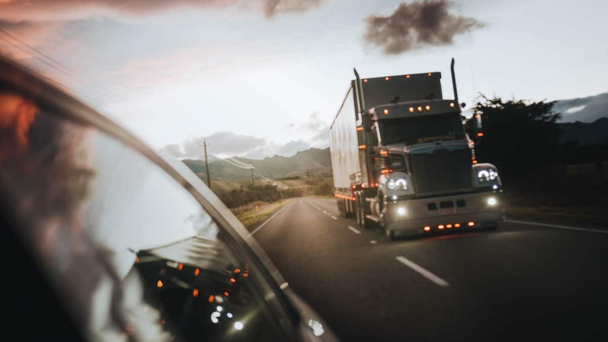 truck on highway