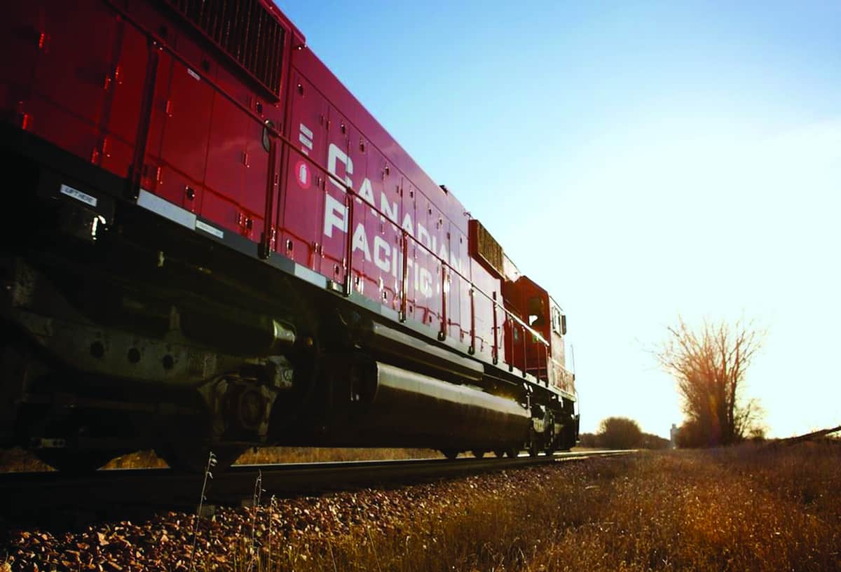 A photograph of a Canadian Pacific train.