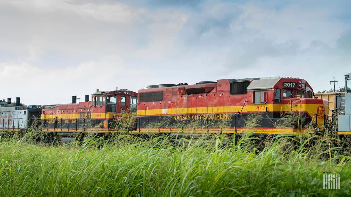 A photograph of a Kansas City Southern locomotive.