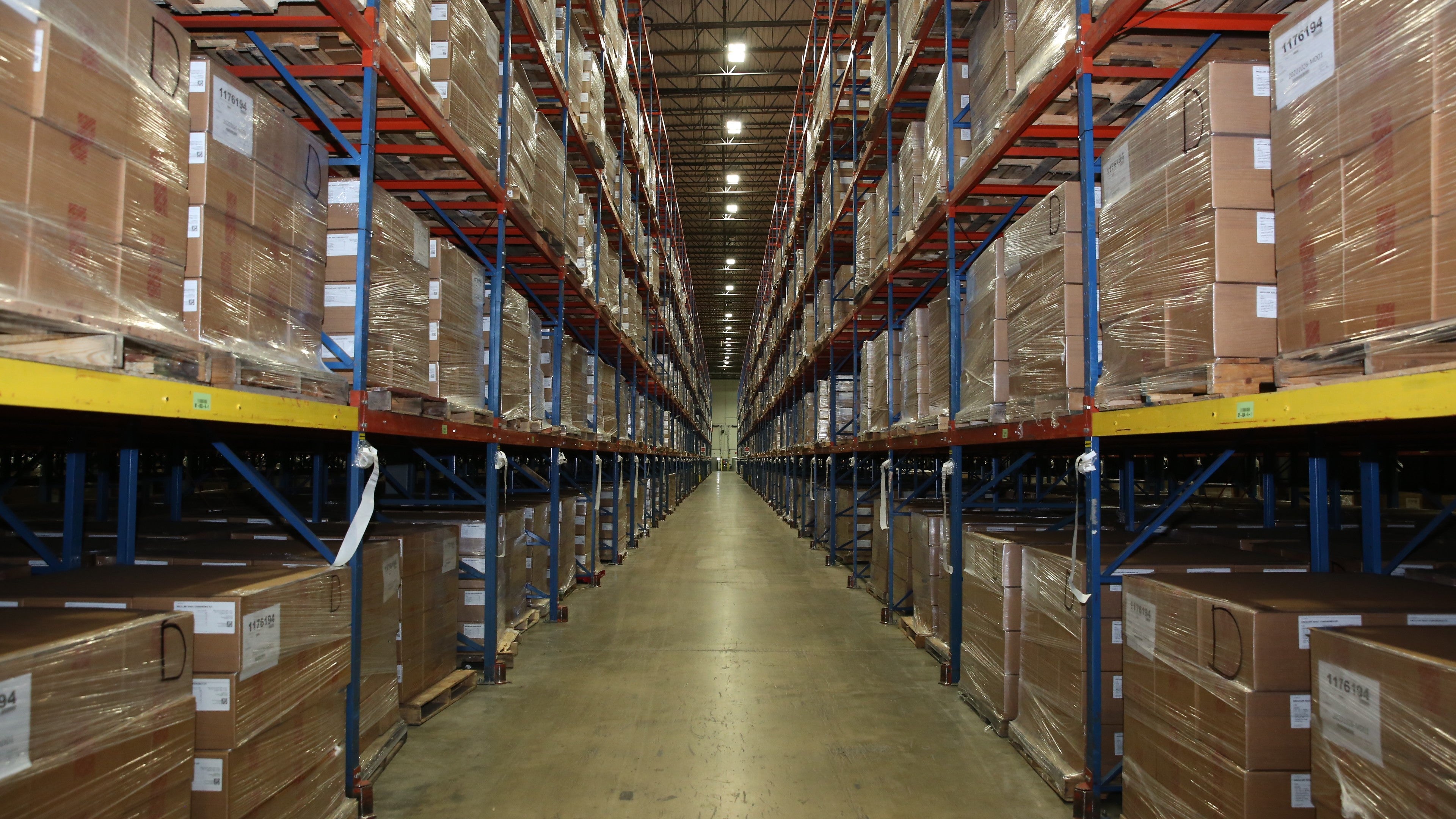 Kits with syringes and other supplies needed for vaccination await distribution in a Strategic National Stockpile Warehouse. (Photo: HHS)