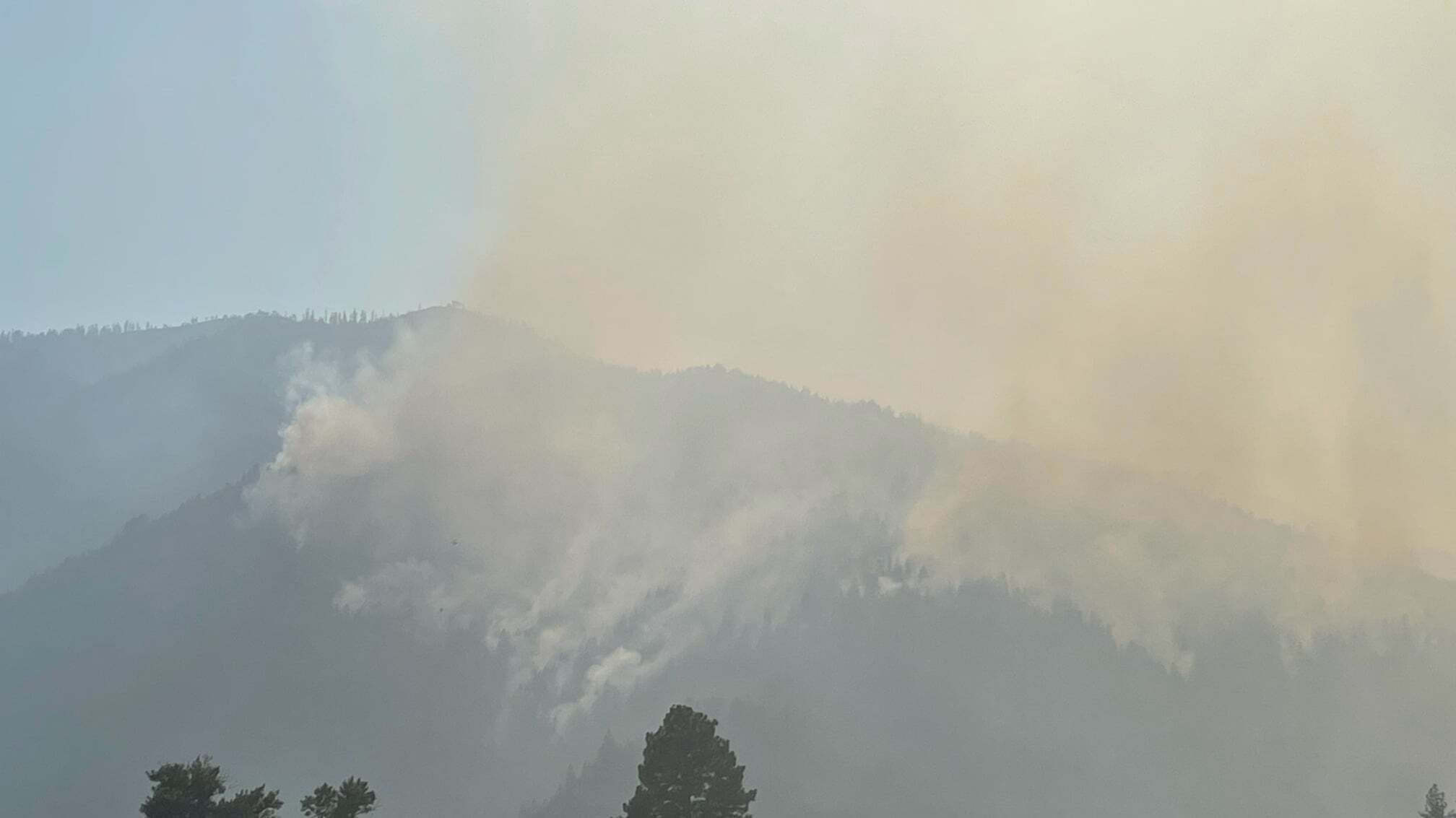 Smoke from the Dixie fire in northern California.