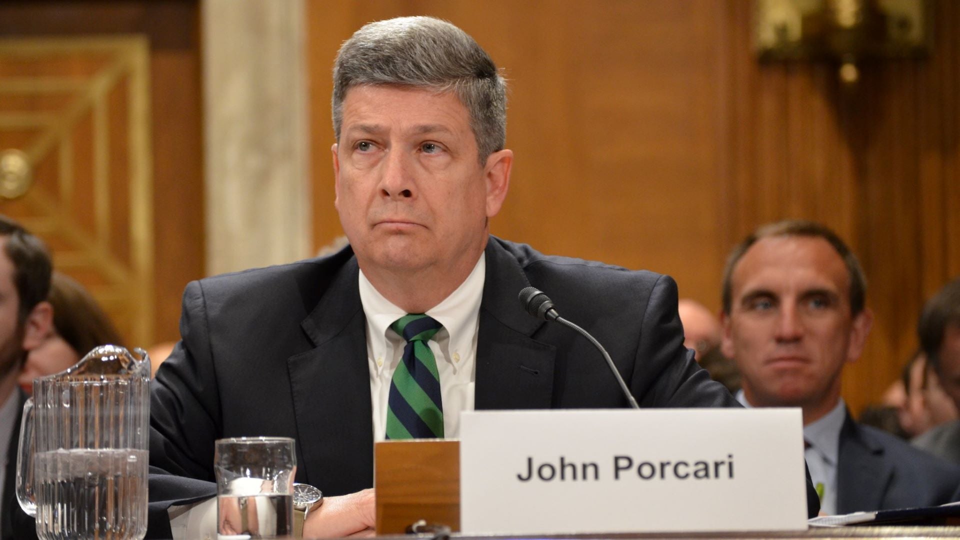 John Porcari testifying before Senate.