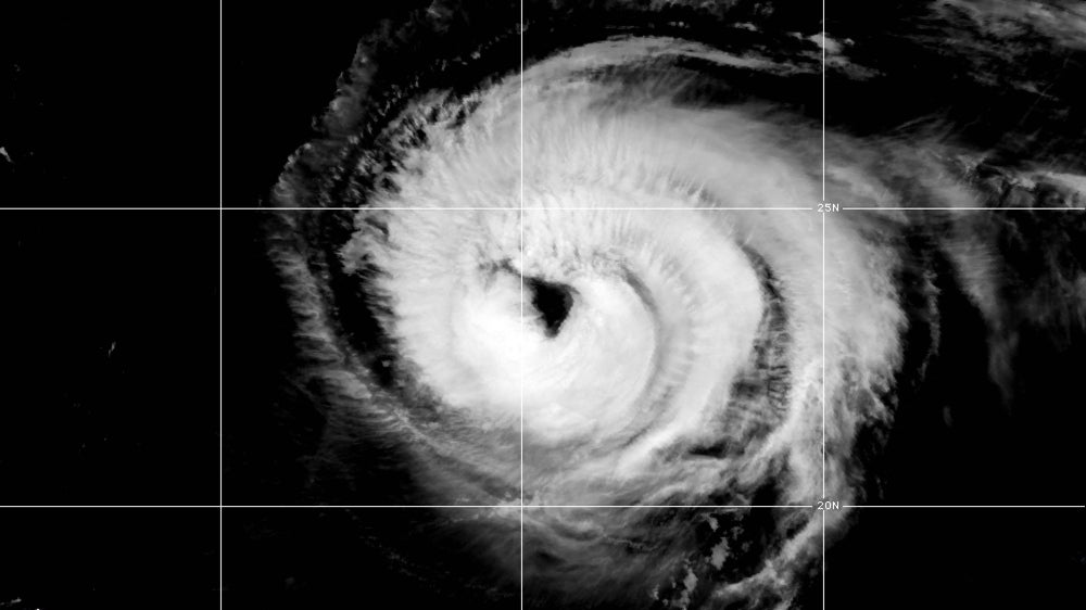 Satellite photo of Hurricane Larry on Sep. 7, 2021.