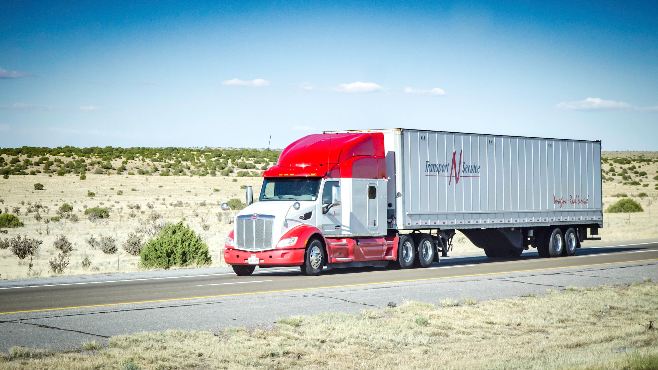 A tractor-trailer of Transport n Service, which was acquired by Kriska Transportation Group.