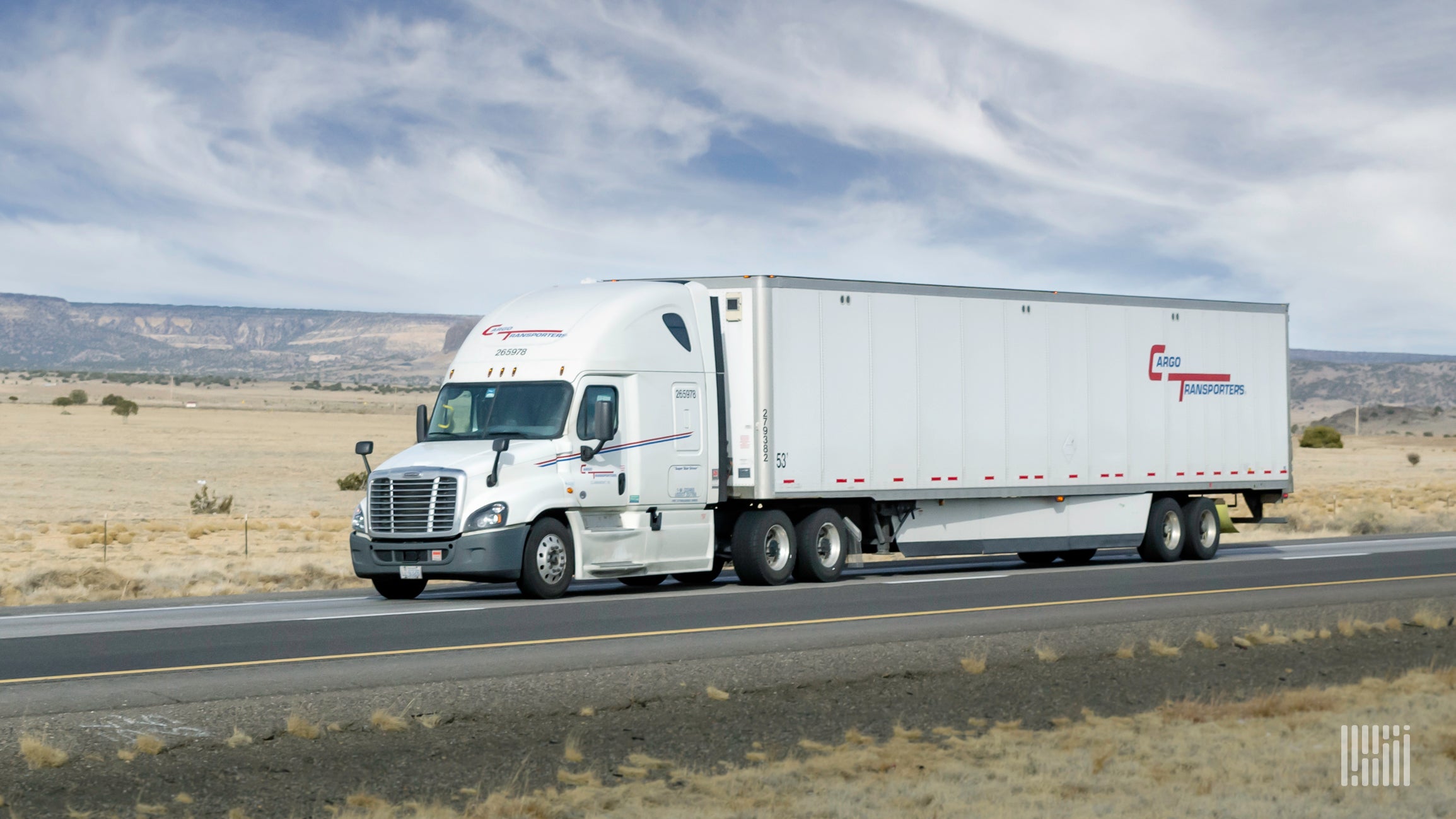 Cargo Transporters rig on highway