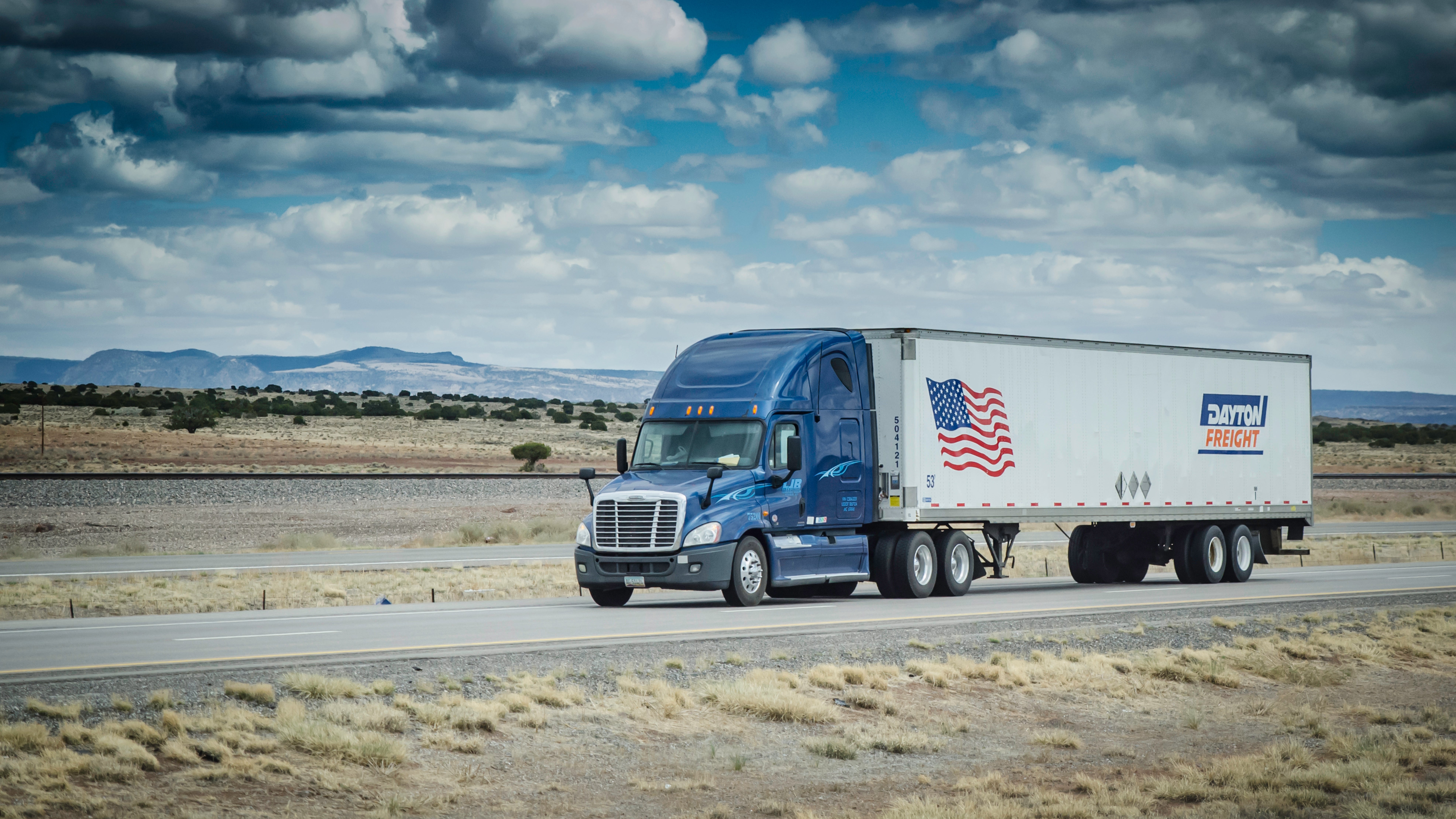 Dayton Freight rig on highway