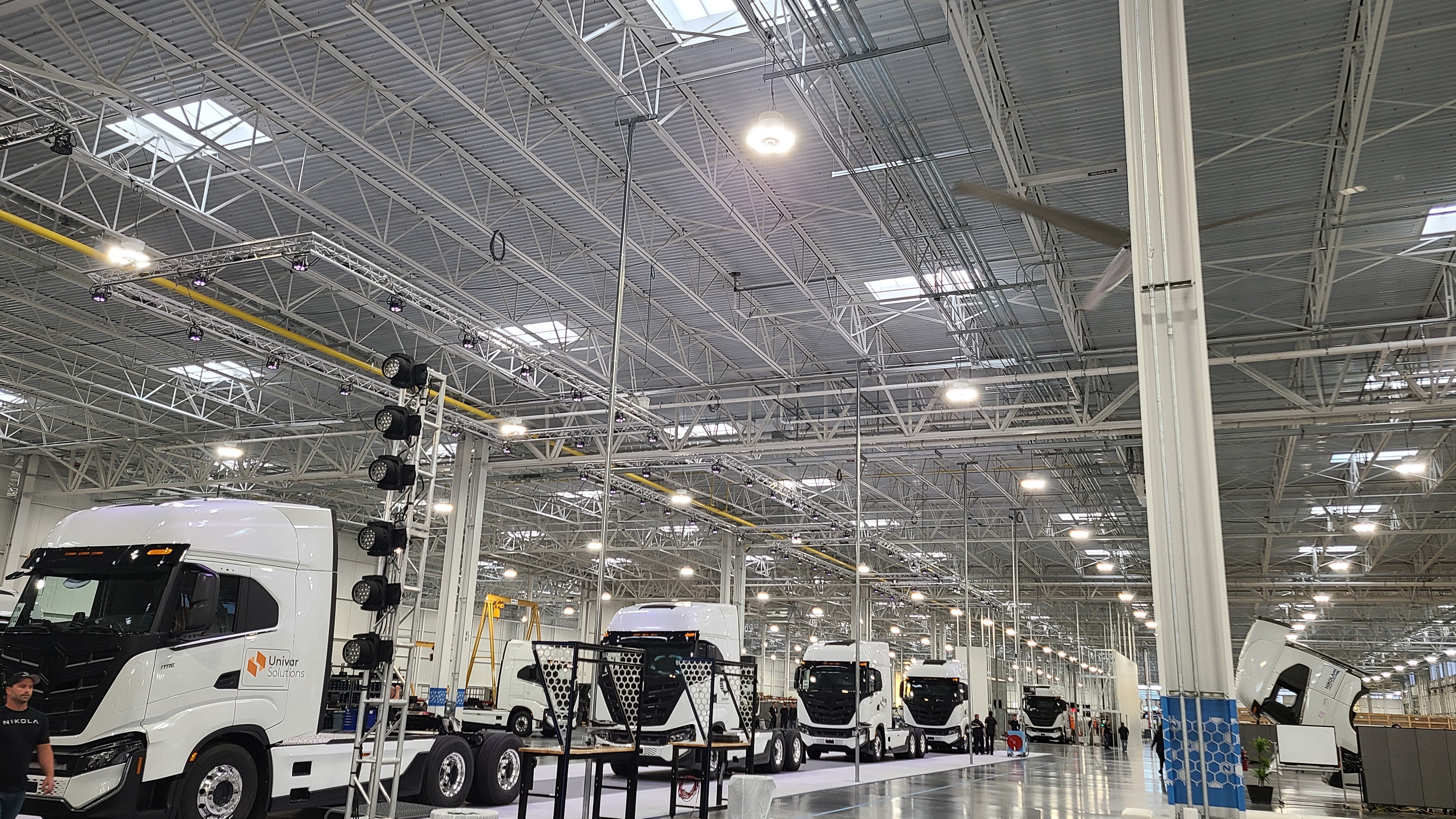 Nikola Tre electric truckson production line