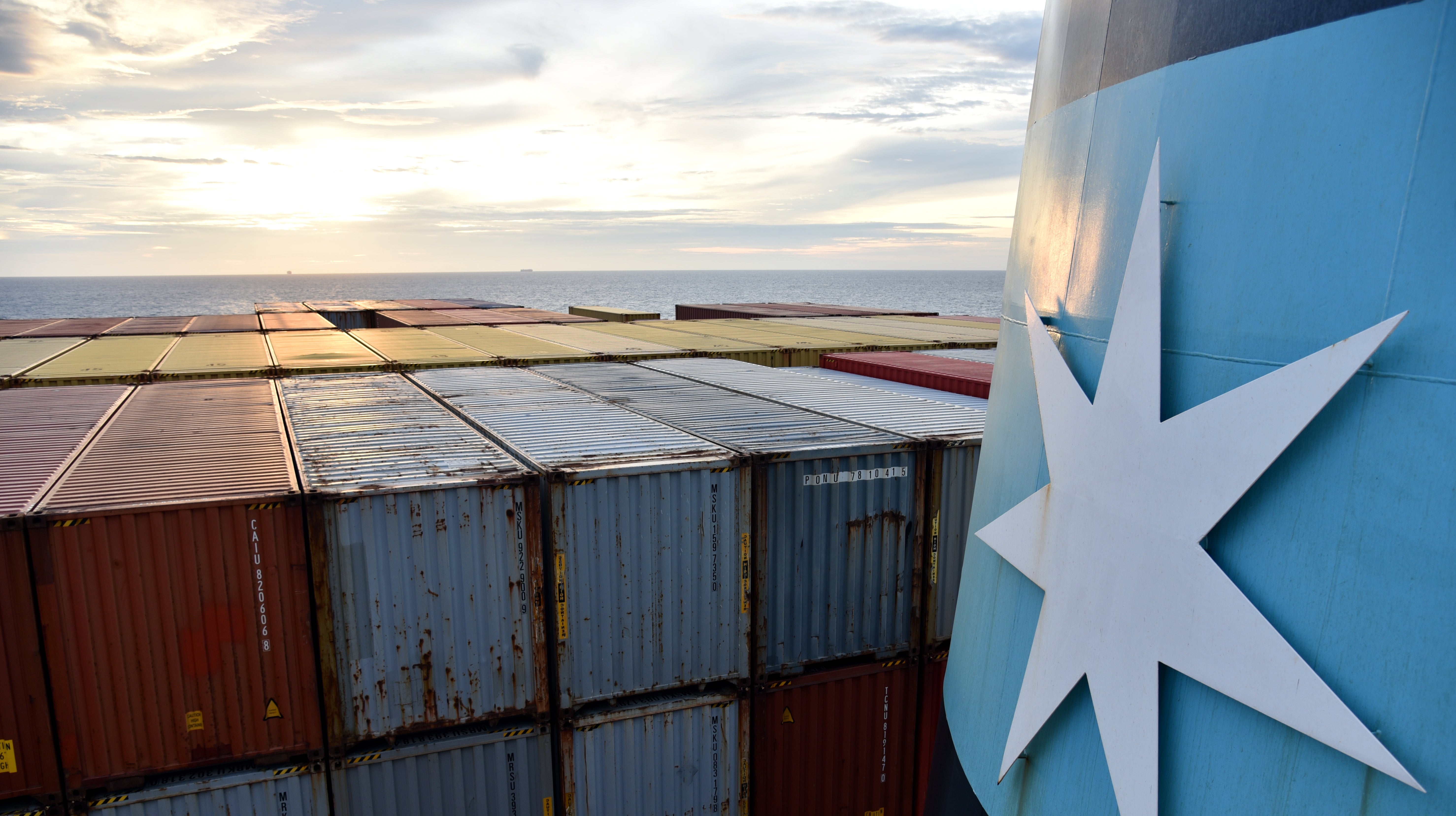 Maersk container ship