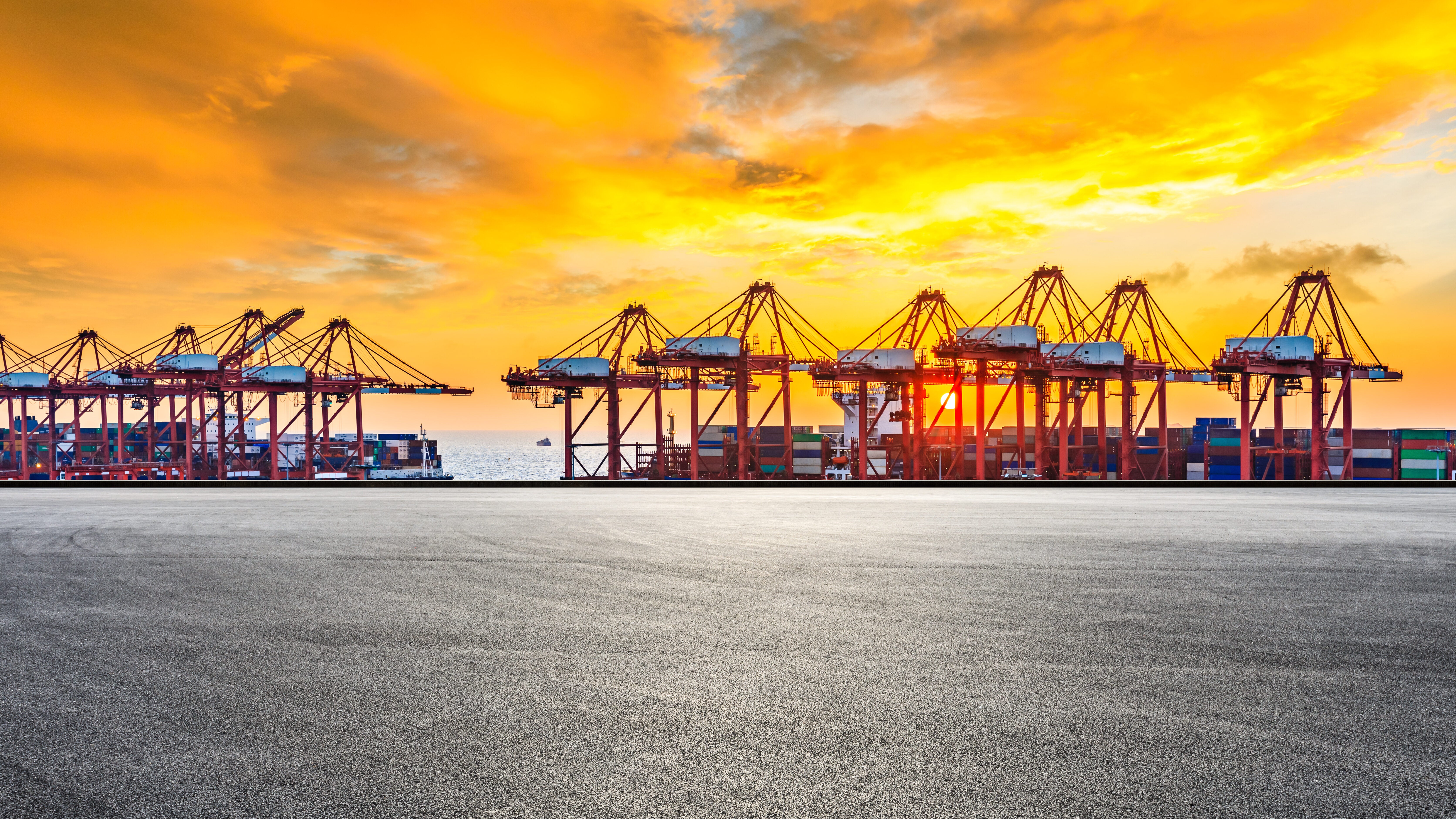 Containers in Shanghai.