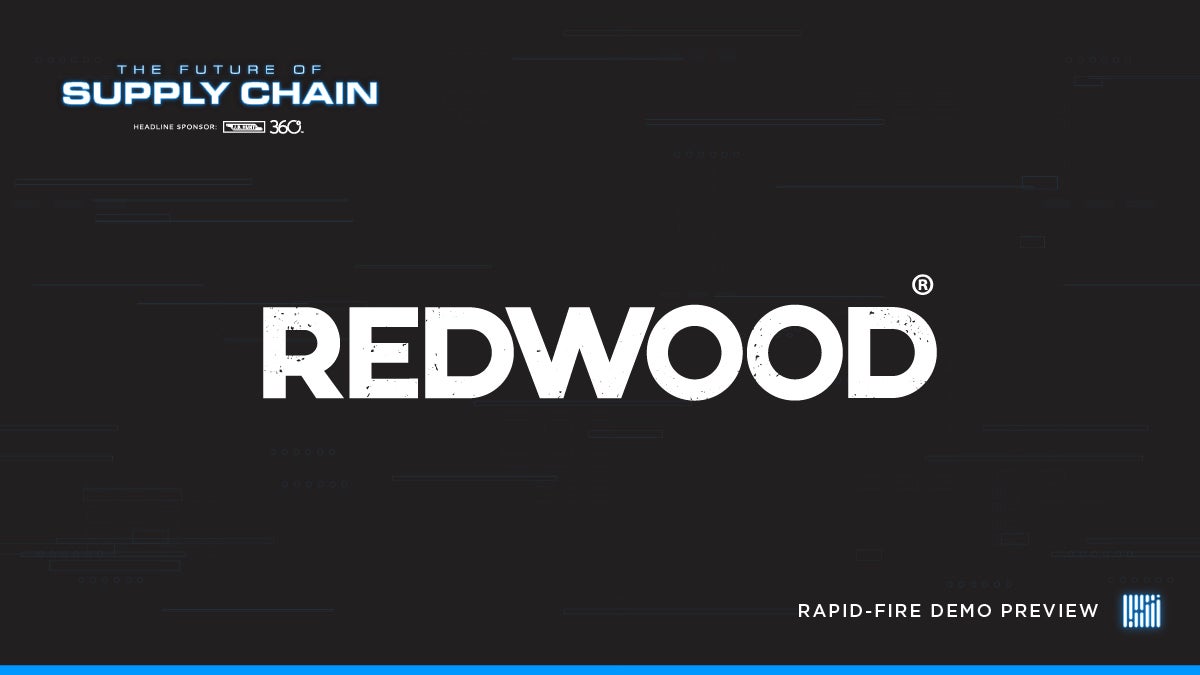 Redwood Logistics logo on dark backgroun