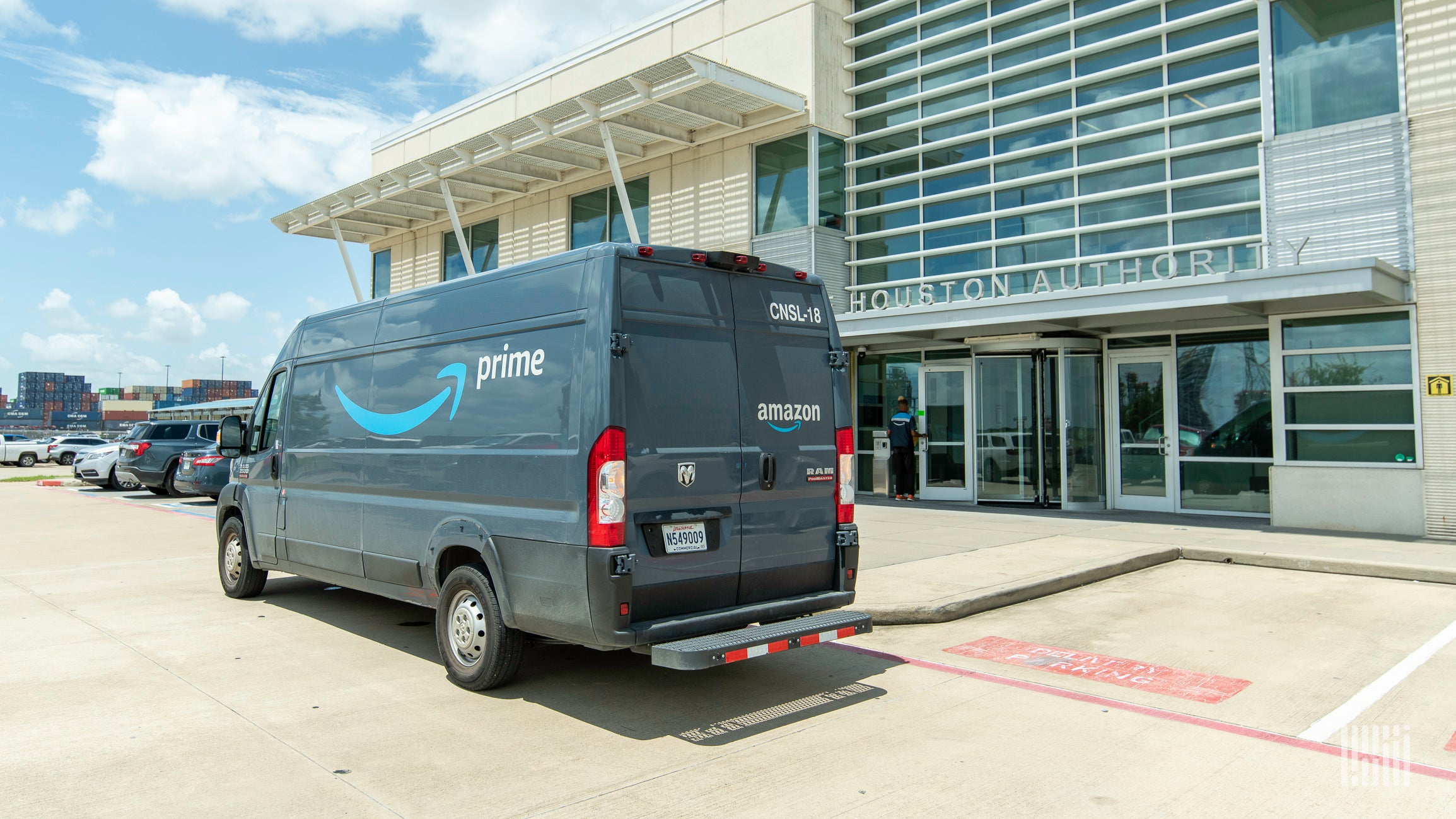 Amazon Prime grocery delivery van