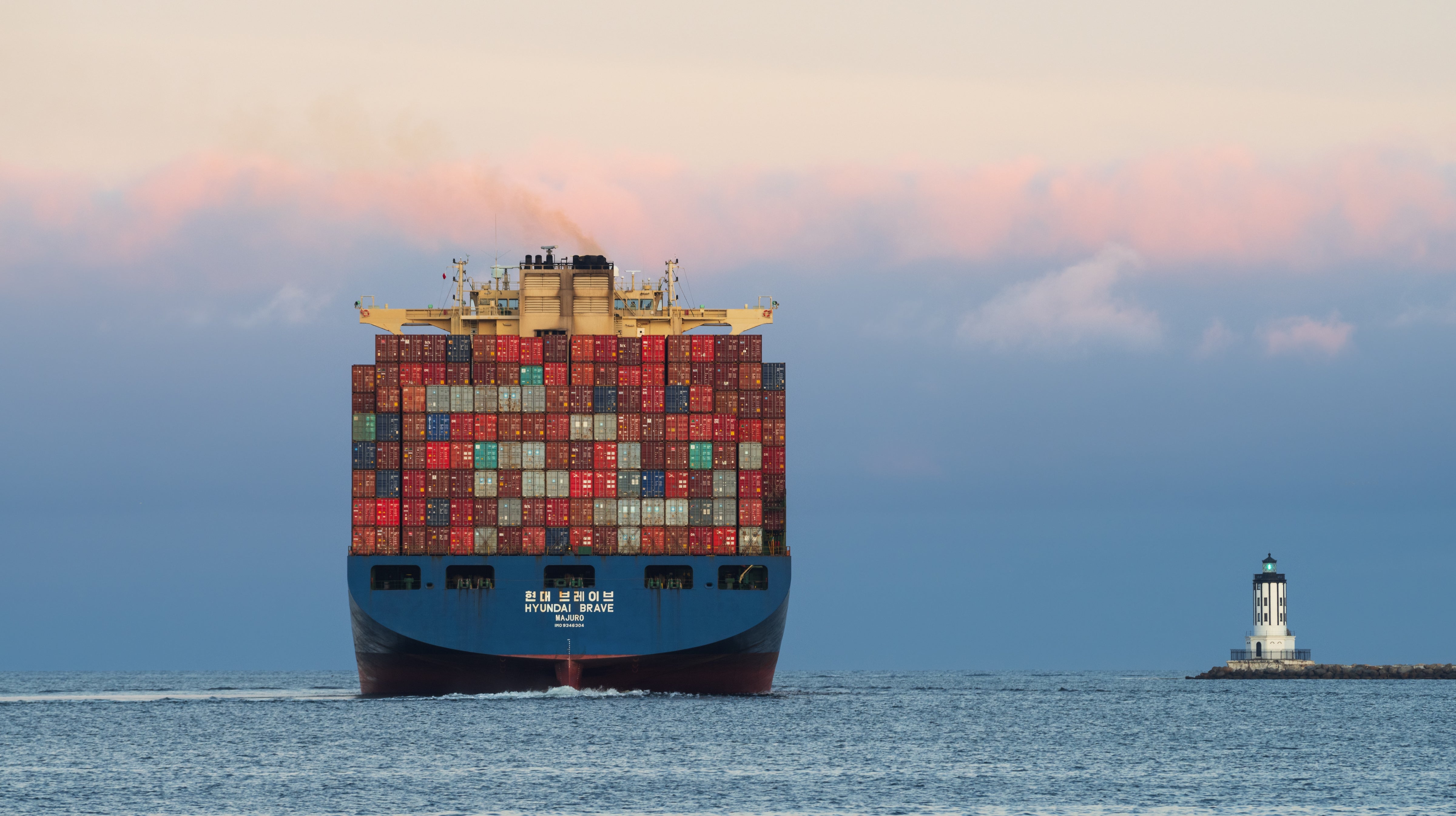 A container ship