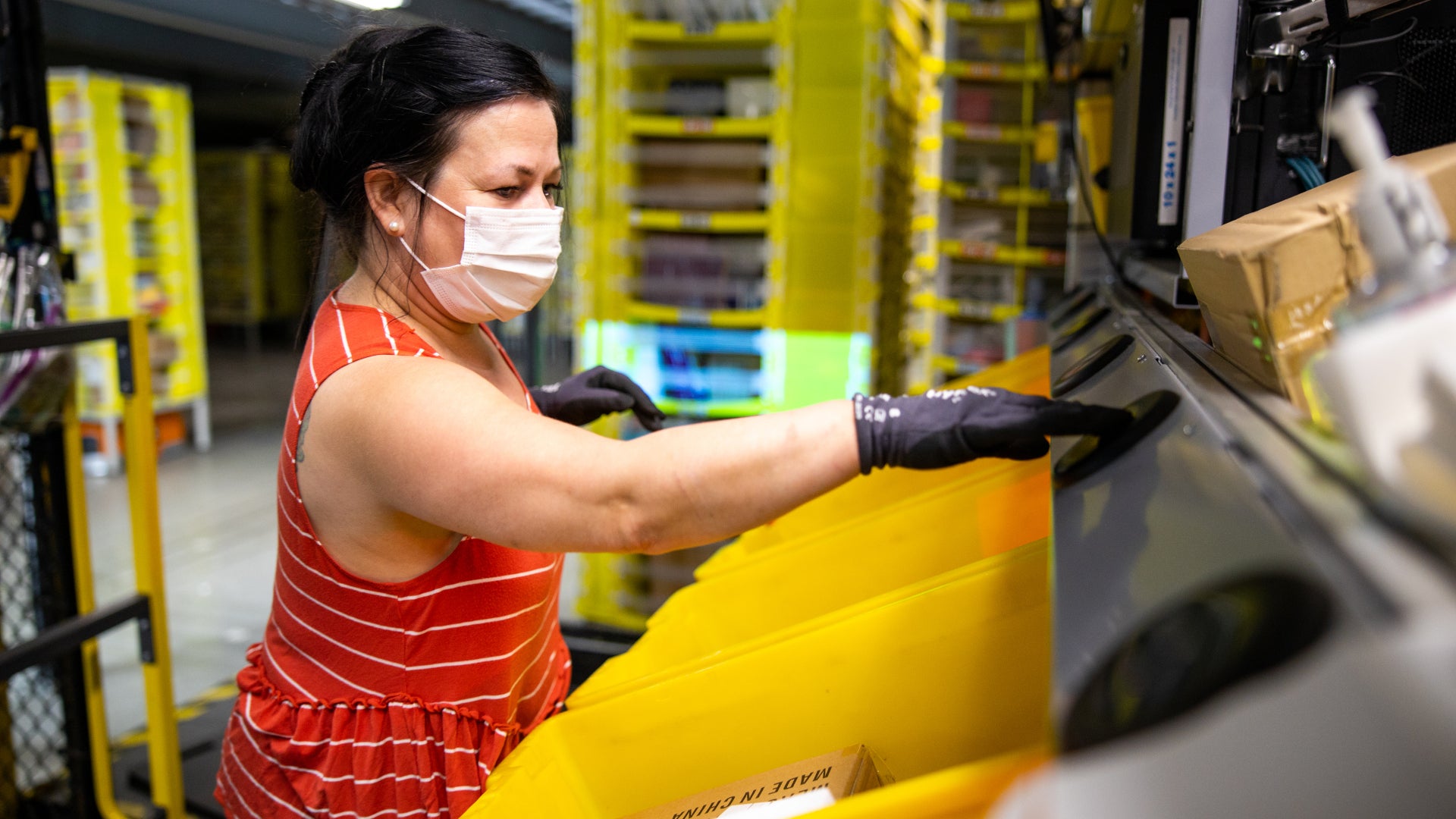 Amazon warehouse worker