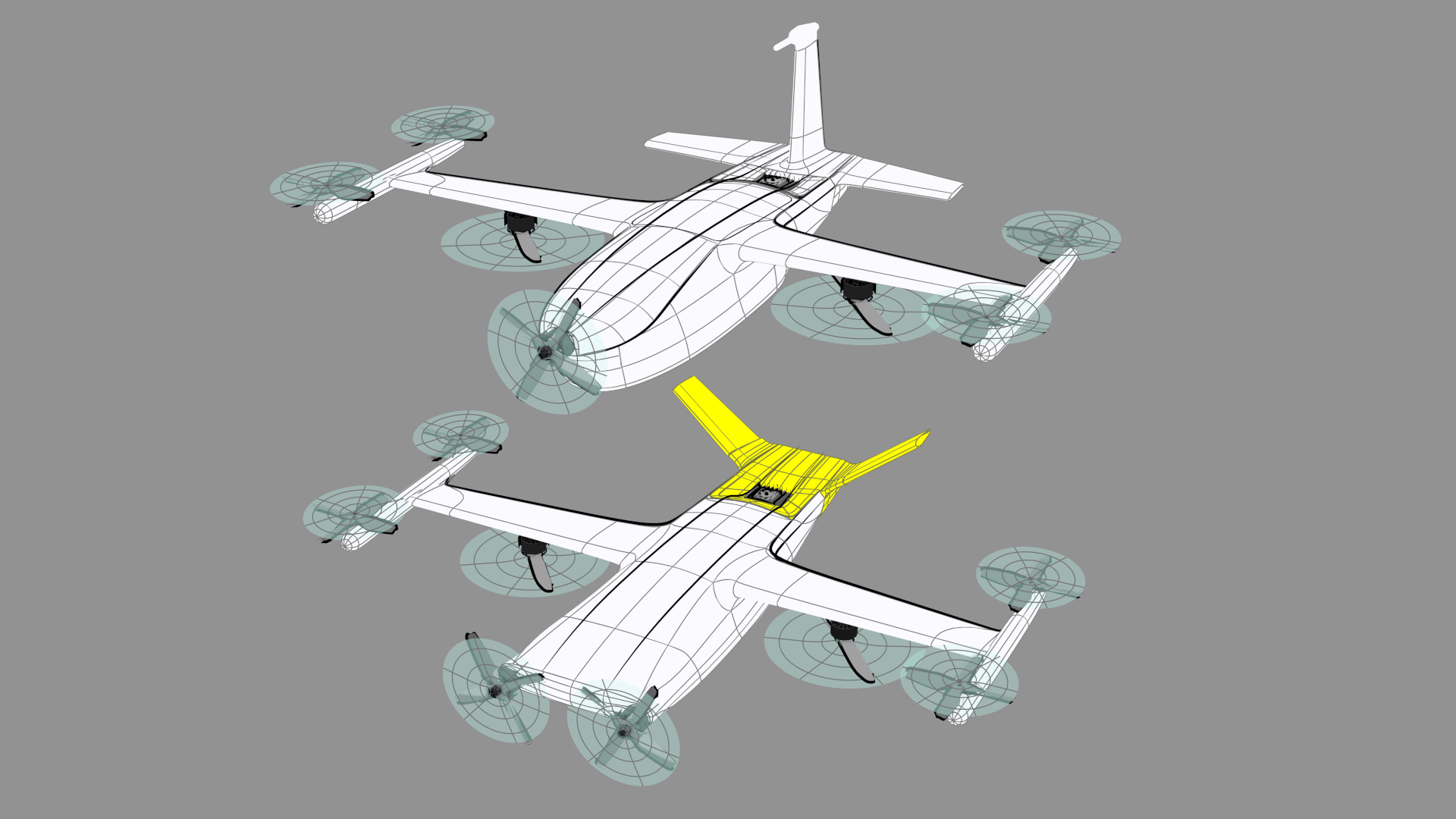 Wing drone delivery schematic