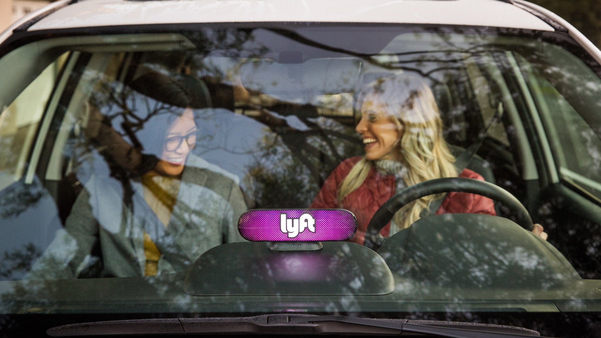 Lyft rideshare car