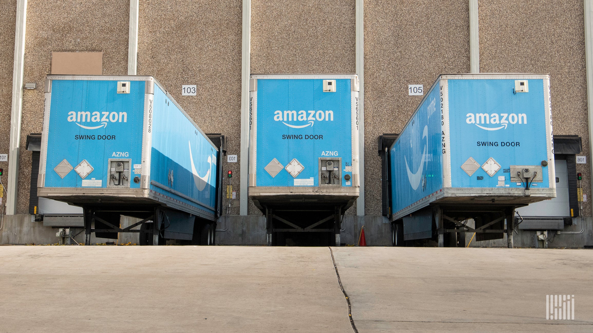 Amazon distribution center warehouse