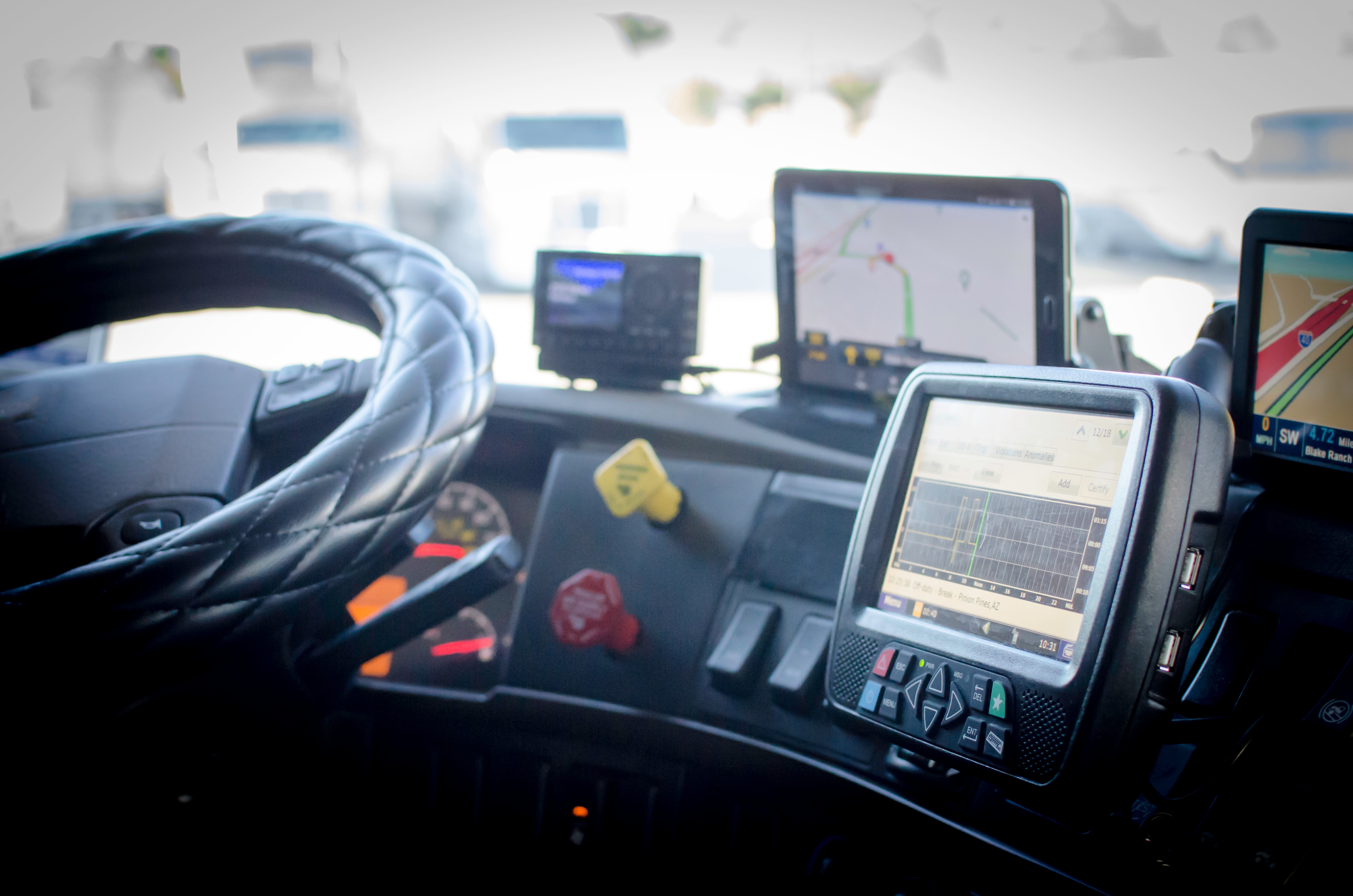 Truck electronic logging device