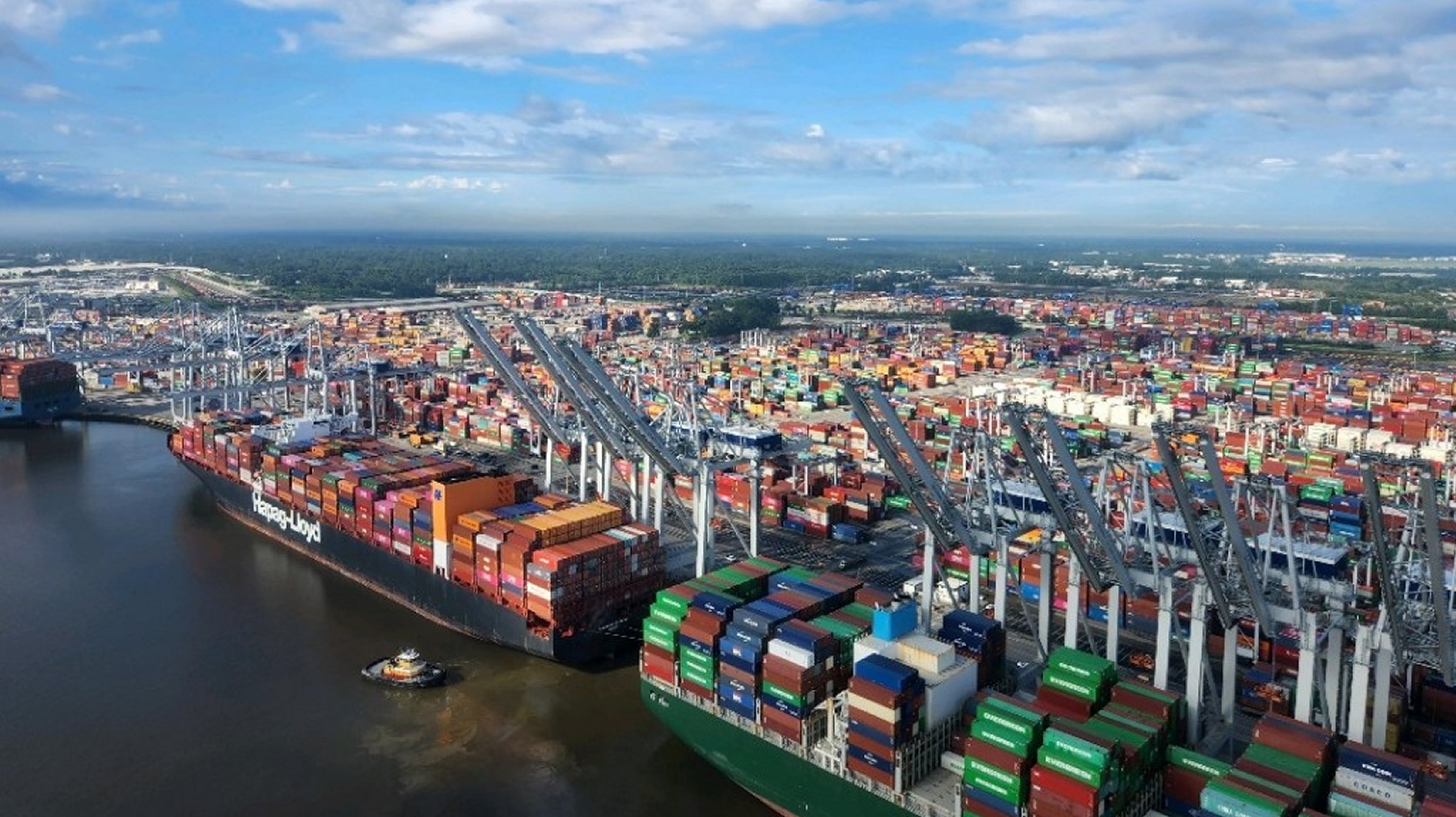 photo of Savannah, a port with heavy container import volumes