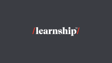 Learnship logo on gray background