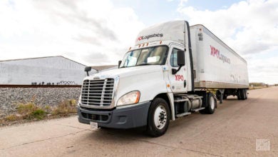 XPO truck on road