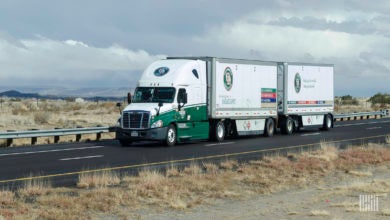 An Old Dominion LTL rig on the highway