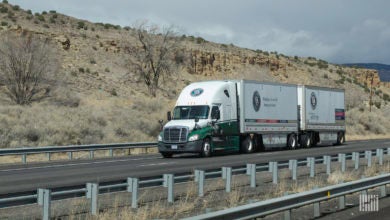 An Old Dominion LTL rig on the highway