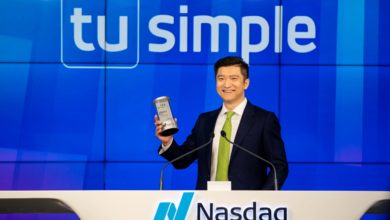 Cheng Lu at Nasdaq on opening day