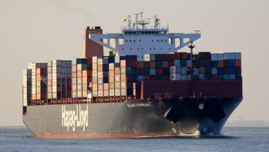 photo of container ship of Hapag-Lloyd