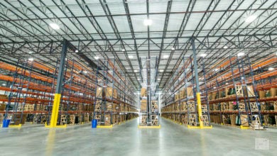 Photo of a warehouse floor