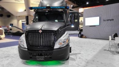 Navistar truck with TuSimple technology in ATA display