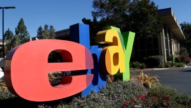 Ebay sign outside company offices