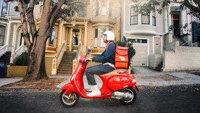 DoorDash delivery courier package home pickup