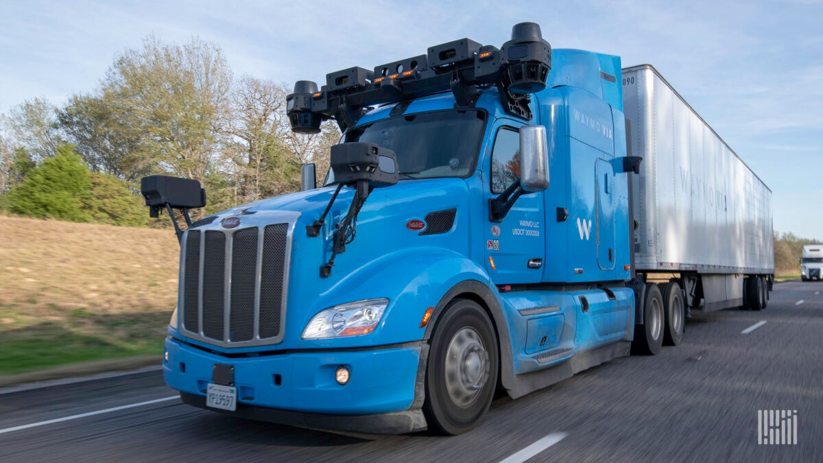 Waymo autonomous truck