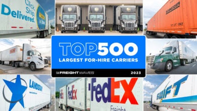 2023 Top 500 For-Hire Carriers Announcement image.