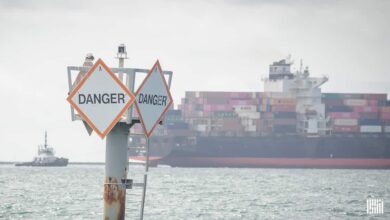 a photo of a container ship; skepticism is growing on rate resilience