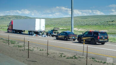 Accident involving truck and car