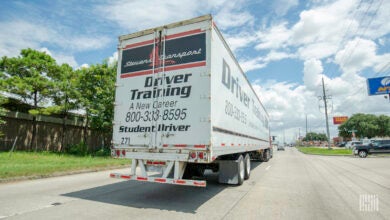 Driver training truck