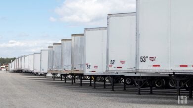 Wabash used trailers at Ritchie Brothers auction in Houston in February 2022