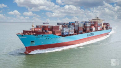 a photo of a Maersk ship