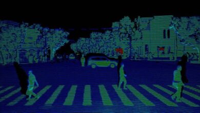 Hesai lidar point cloud