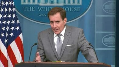 NSC spokesman John Kirby at the White House