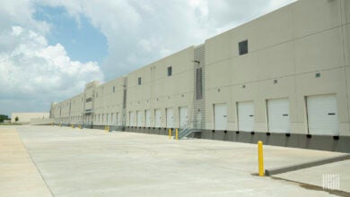 Closed loading doors at a Prologis facility