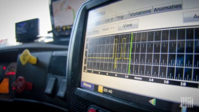 Electronic logging device for truck drivers.