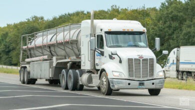 A KAG tractor on a highway