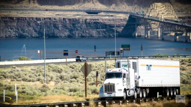 truck on highway